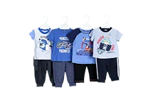 2Pcs Short Sleeve T-shirt Jogger Set